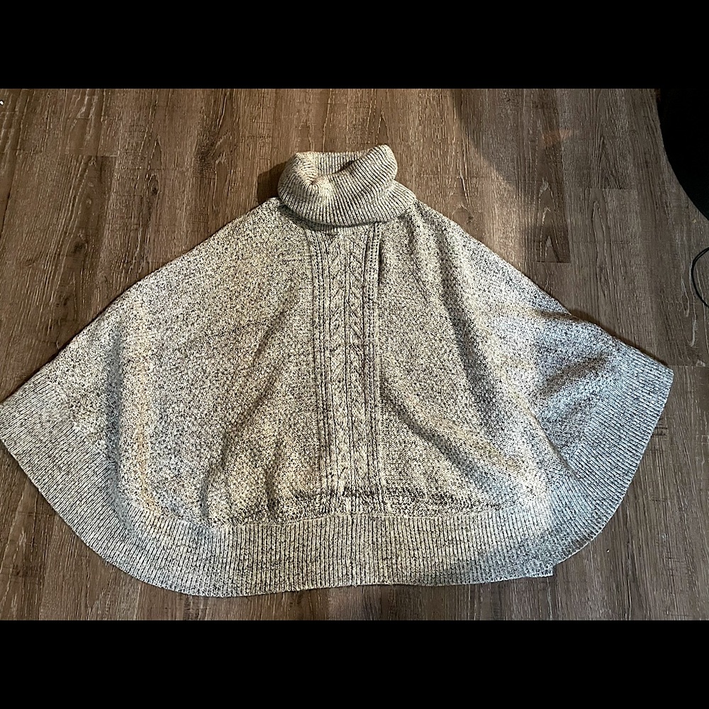 Brixton Ivy turtleneck poncho sweater